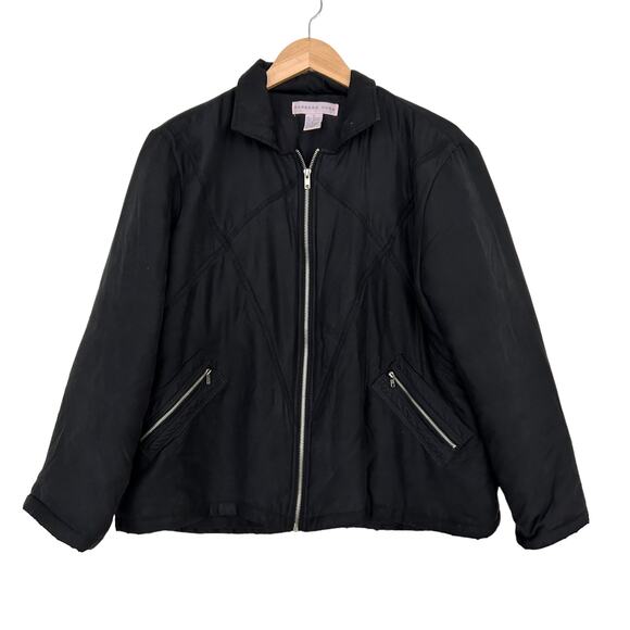 Barbara Huba 100% Silk Full Zip Jacket Sz S - Picture 4 of 4